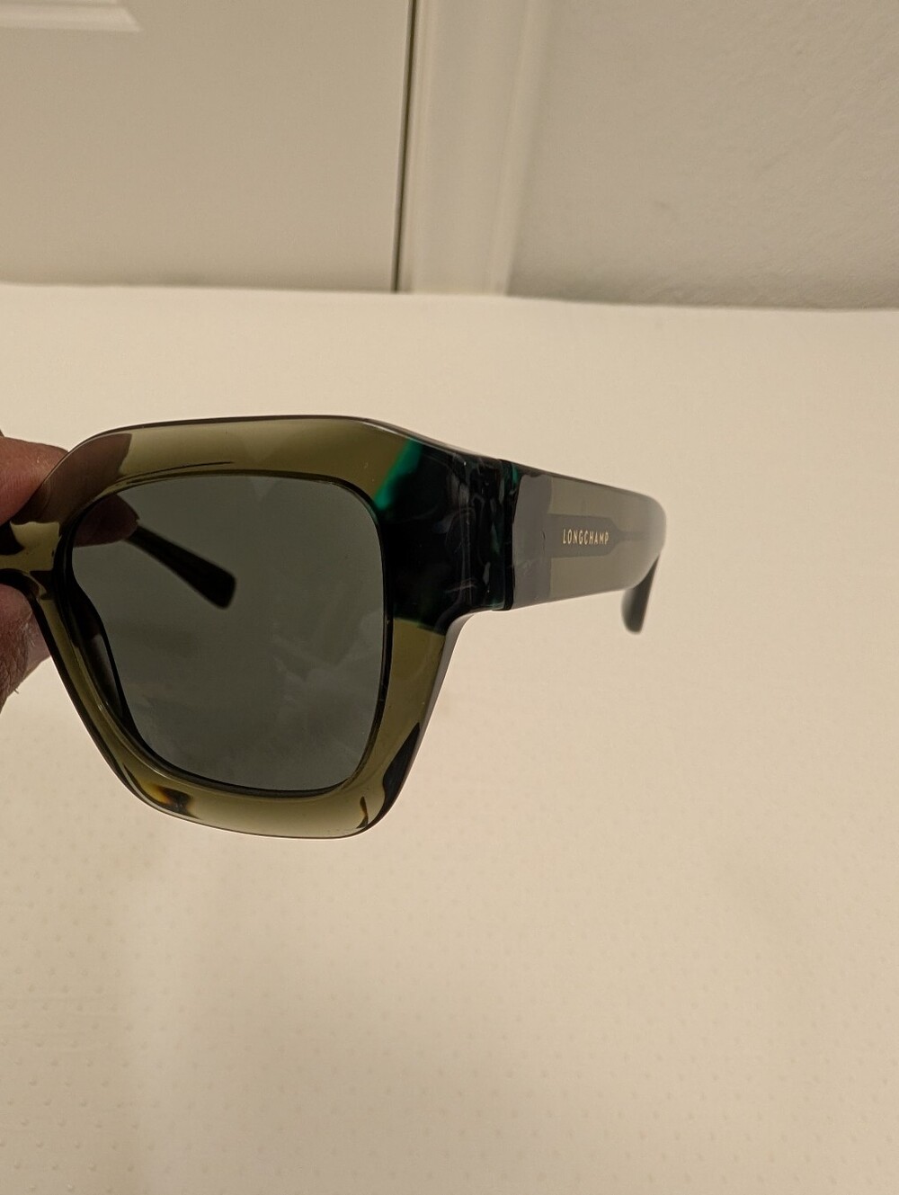 Longchamp Olive Green Square Sunglasses - Picture 10 of 11
